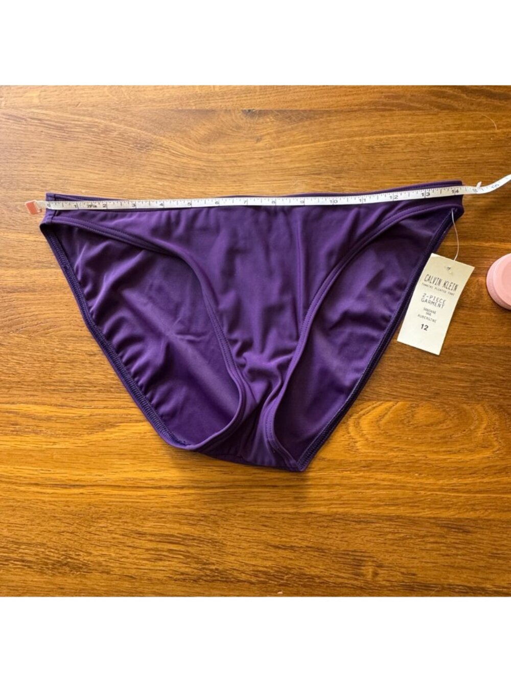 CALVIN KLEIN Tankini Swimsuit Set Womens 12 NEW Purple Two Piece Tank Bikini NWT - Picture 13 of 14